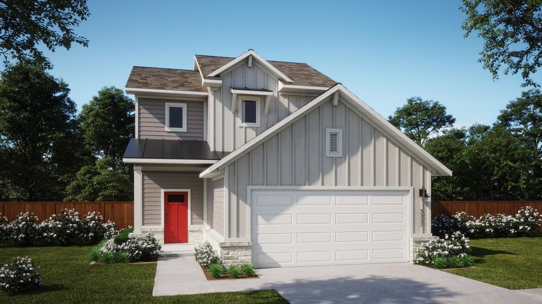 Elevation F | Ella at Lariat in Liberty Hill, TX by Landsea Homes