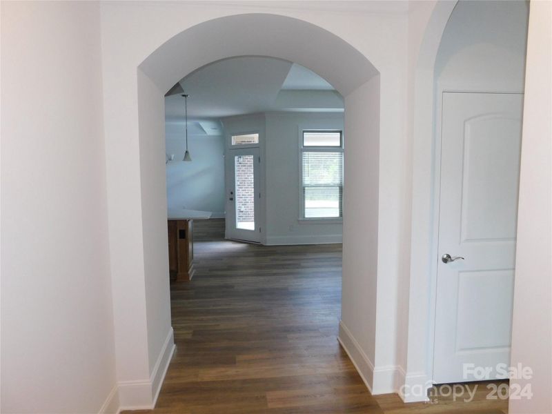 Large Arch in Entry Way