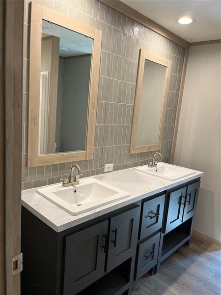 primary Bathroom with double vanity