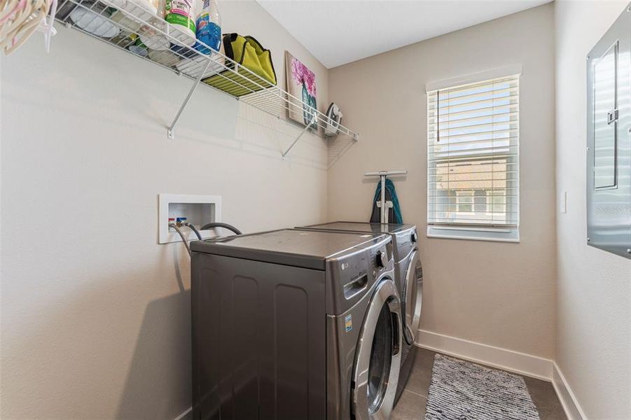 upstairs laundry room