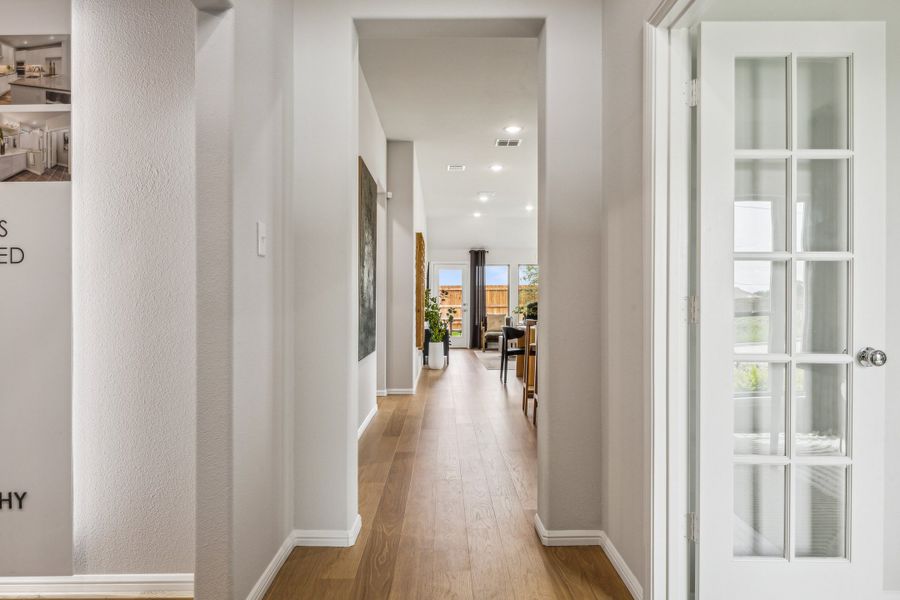 Entryway in the Turquoise home plan by Trophy Signature Homes – REPRESENTATIVE PHOTO