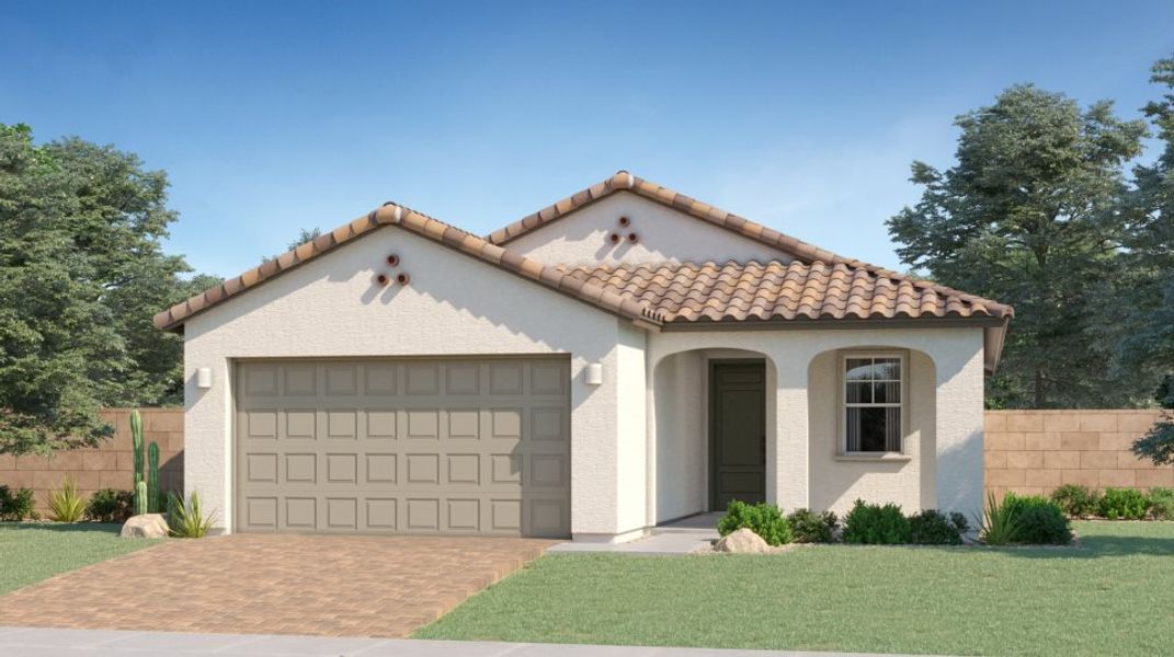 New construction Single-Family house Bisbee Plan 3565, 15620 W. Miami Street, Goodyear, AZ 85338 - photo
