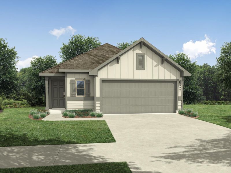 Cypress front elevation - rendering