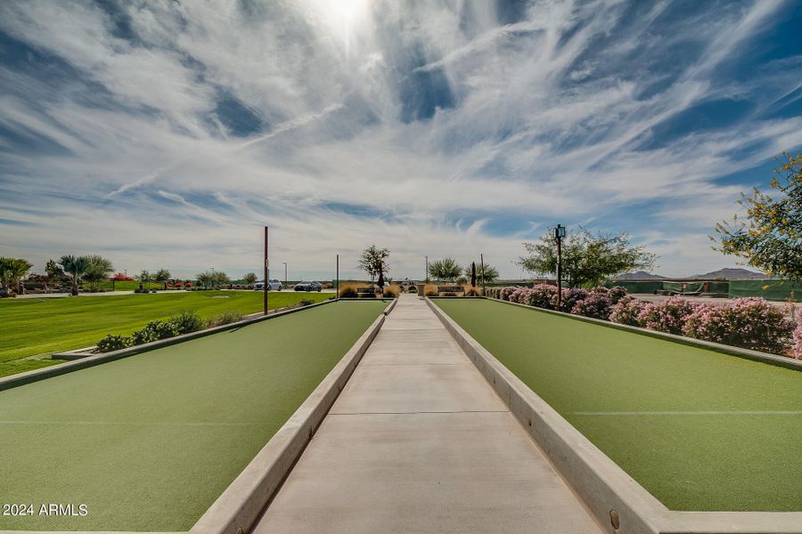 Bocce ball courts