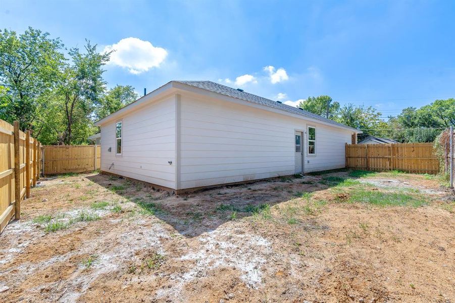 View of rear view of property