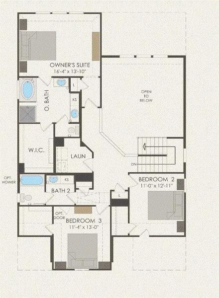 Pulte Homes, Saddlebrook floor plan