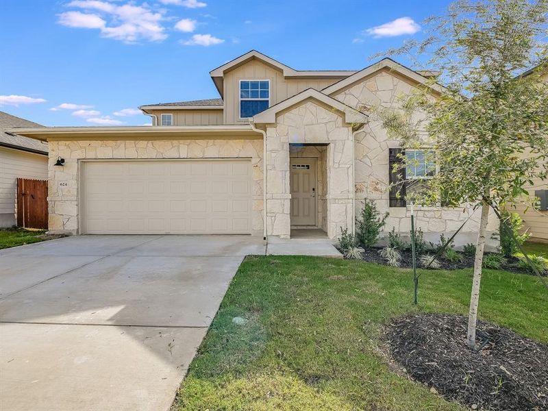 New construction Single-Family house 624 Wild Spur Ln, Liberty Hill, TX 78642 The Pearl (C452)- photo