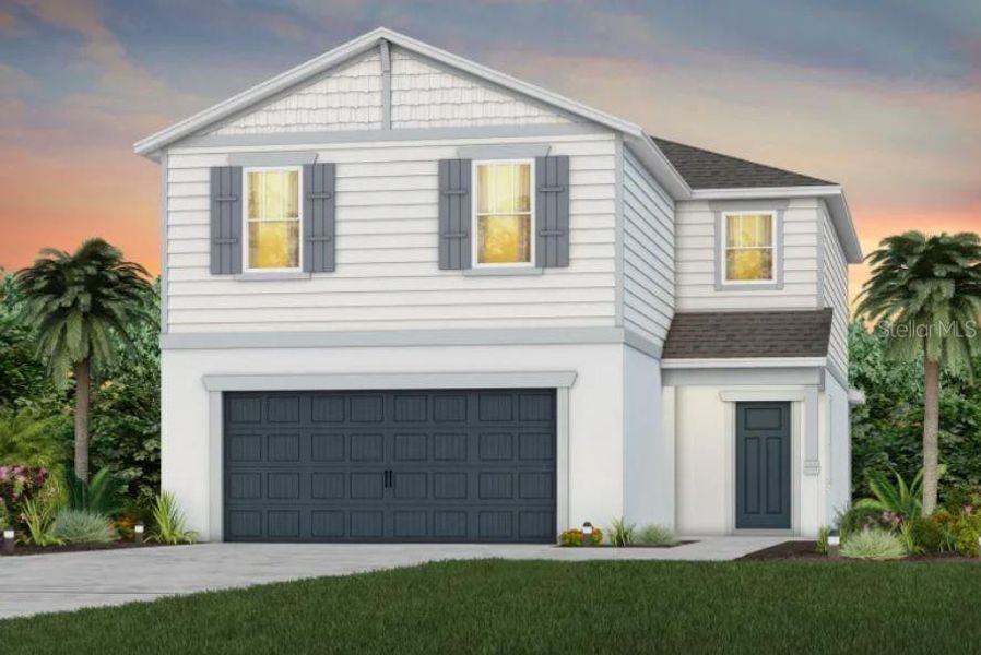 Craftsman Exterior Design. Artistic rendering for this new construction home. Pictures are for illustrative purposes only. Elevations, colors and options may vary.