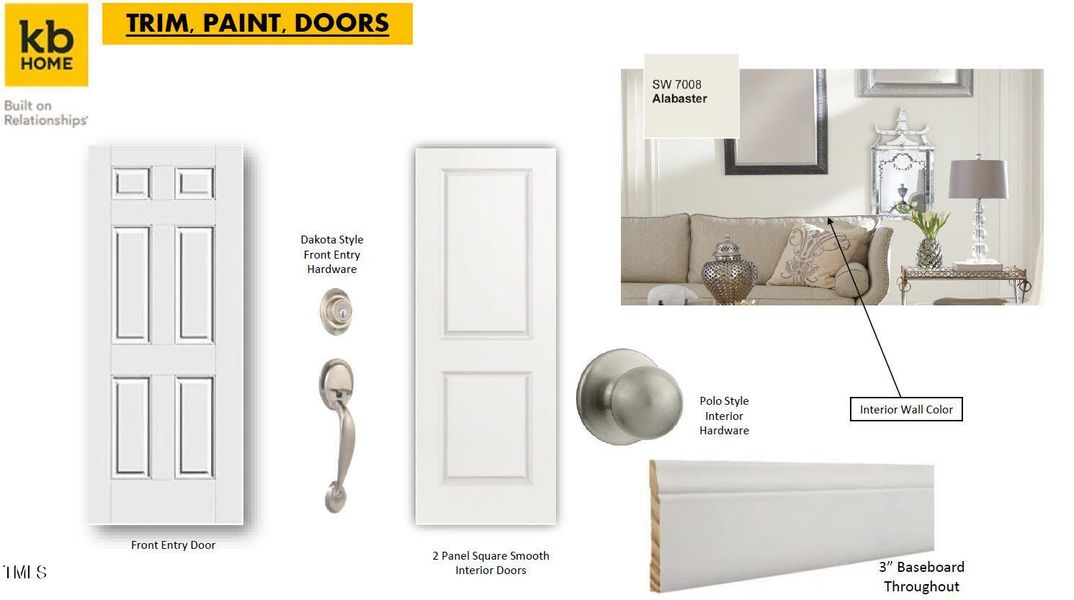 Trim, Paint, Doors Selection