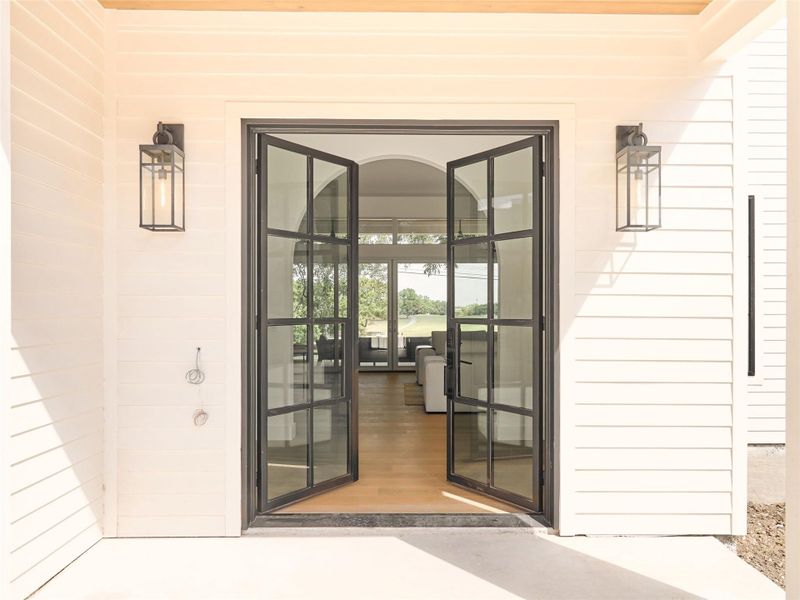 Steel & Glass French Front Doors