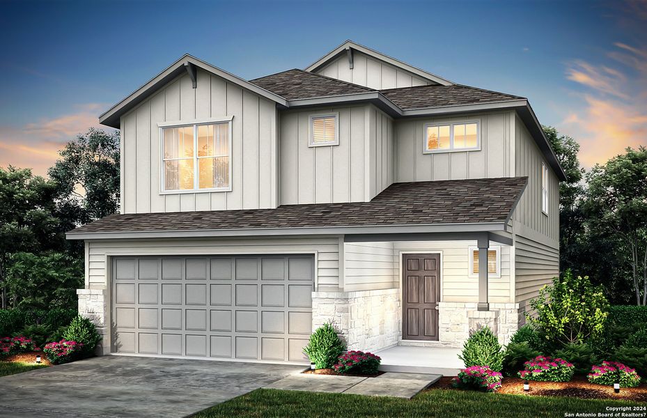 New construction Single-Family house 11723 Grey Fox, San Antonio, TX 78254 Modena- photo