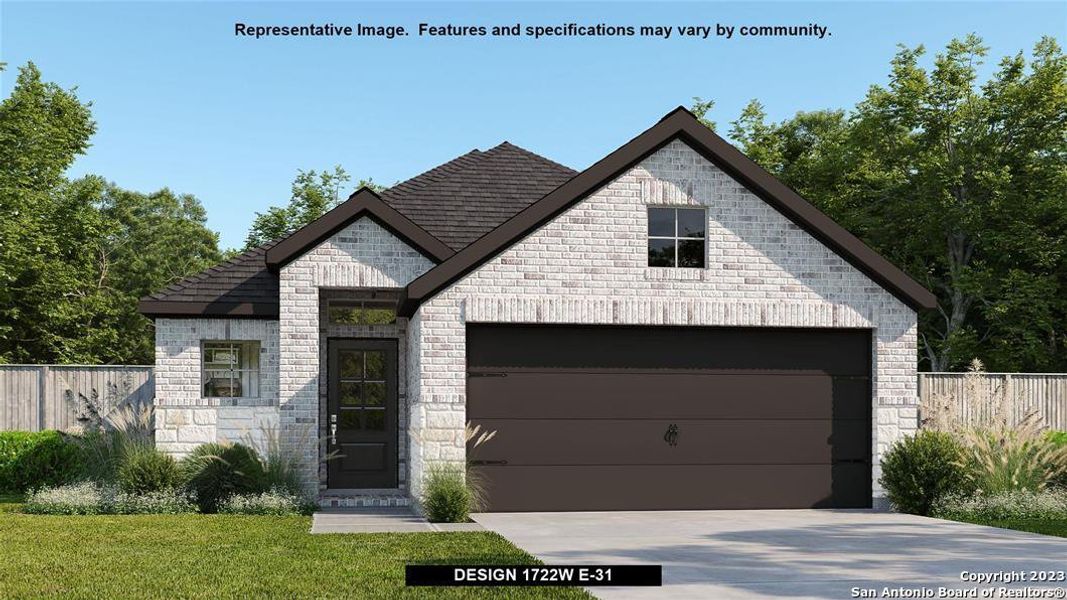 New construction Single-Family house 13230 Fantine Fields, San Antonio, TX 78253 Design 1722W- photo