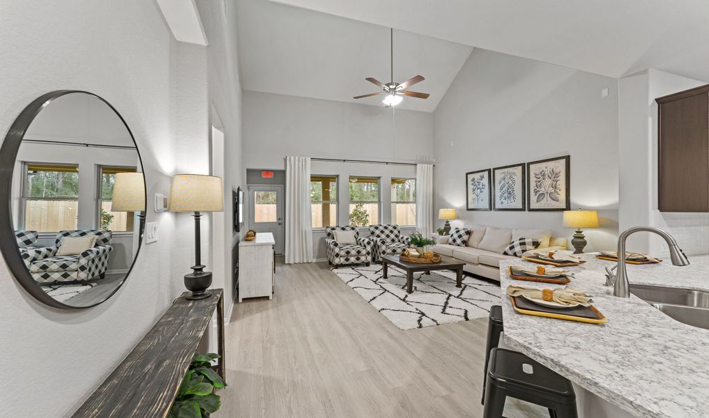 Kitchen overlooking great room