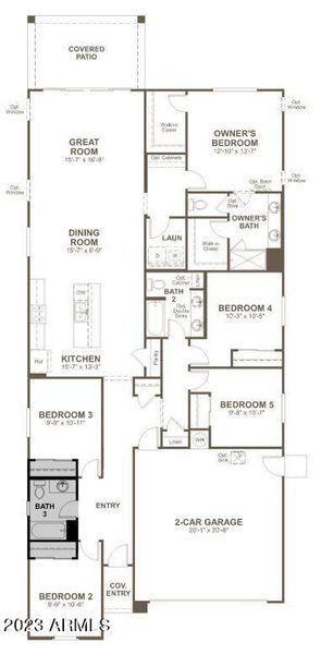 New construction Single-Family house 1236 E Jardin Drive, Casa Grande, AZ 85122 Sapphire- photo