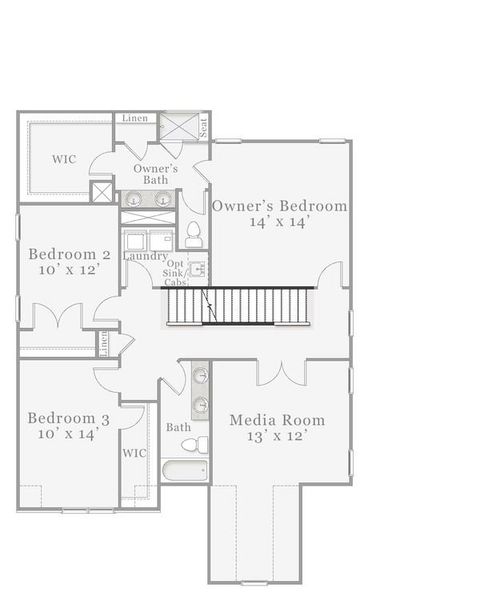 Optional - Second Floor w/ Finished 3rd Floor