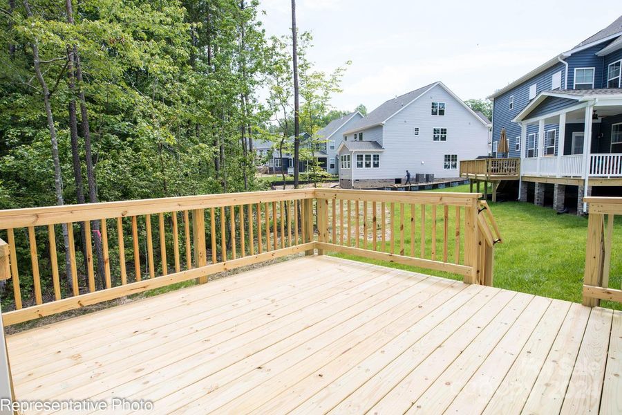 This home will feature a rear deck