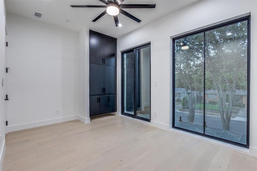 2nd bedroom with built-in armoire