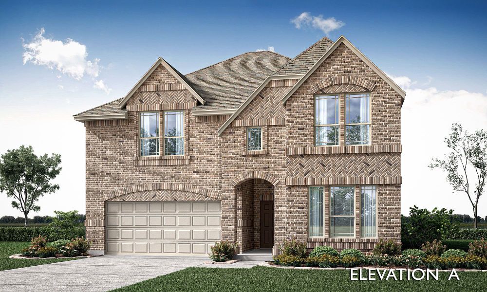 Elevation A. New Home in Joshua, TX