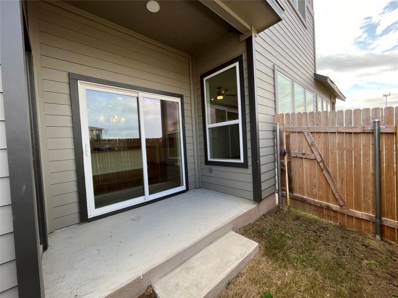 Covered patio