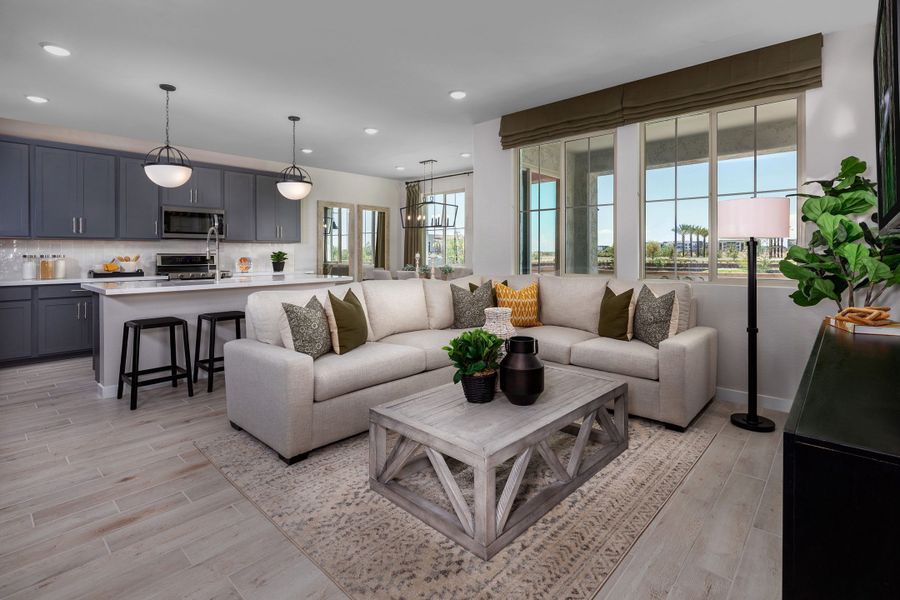 Great Room | Citron | Greenpointe at Eastmark | New homes in Mesa, Arizona | Landsea Homes