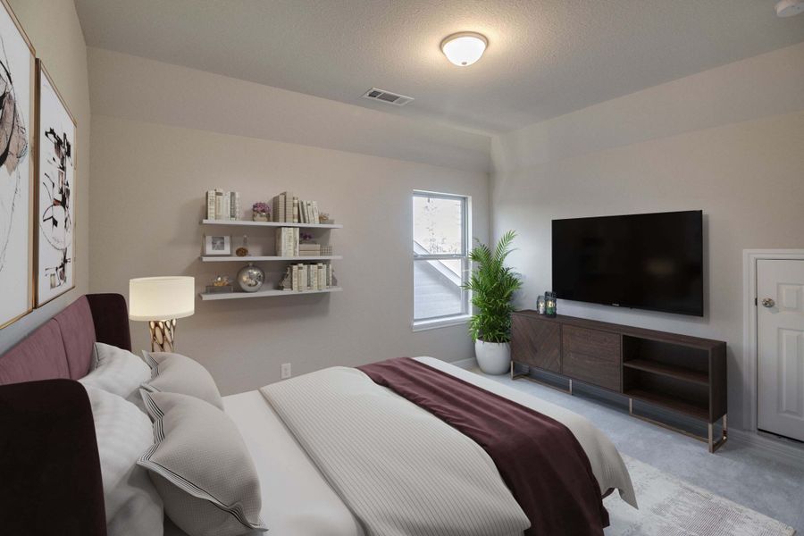 Fourth bedroom. Note: Sample product photo - actual exterior and interior selections may vary by homesite