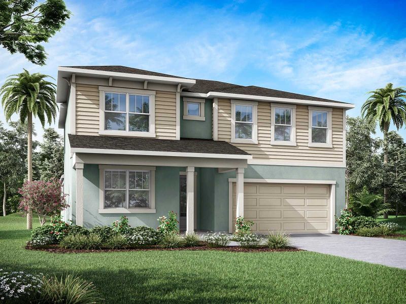 New construction Single-Family house 2598 Chickasaw Plum Loop, Clermont, FL 34711 Olympic- photo