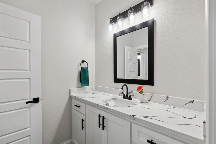 Bathroom with vanity