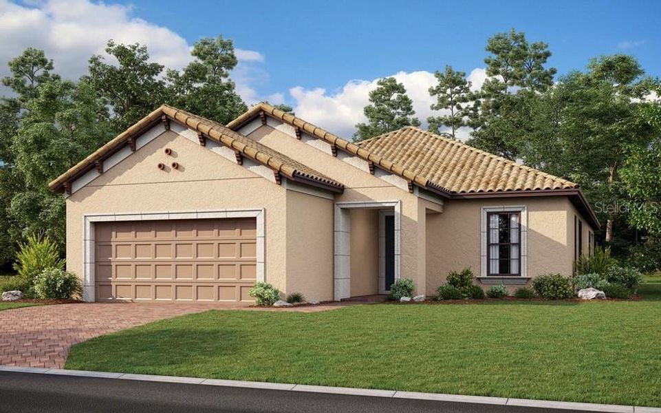 New construction Single-Family house 4584 Crestpoint Way, Palmetto, FL 34221 Farnese - photo
