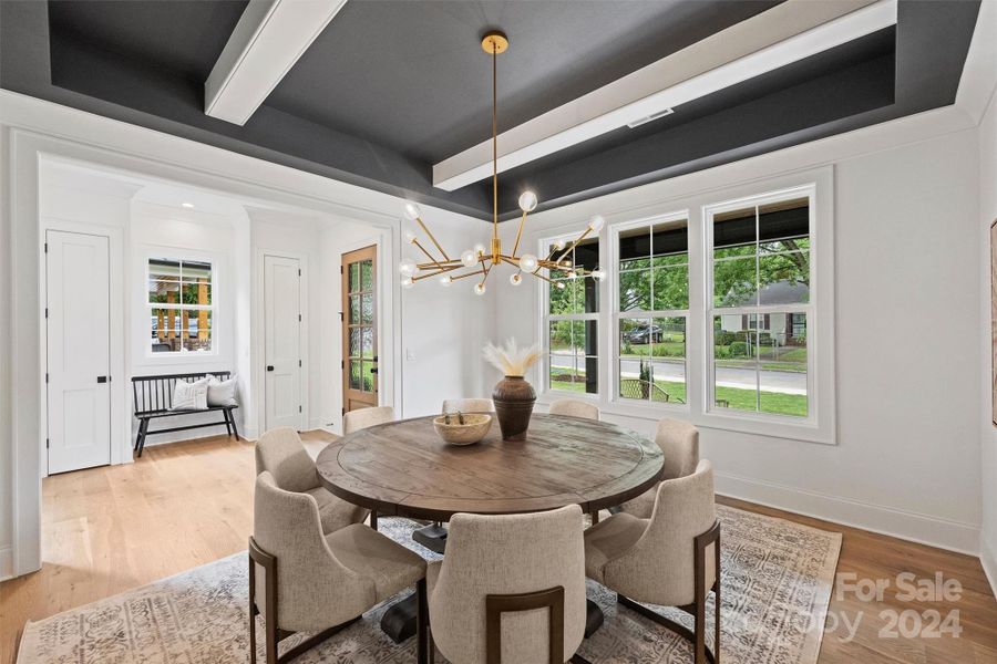 Dining Room flooded with light