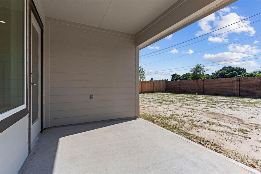 Wonderful Covered Patio! **Representative Photo of Plan only and may vary as built**