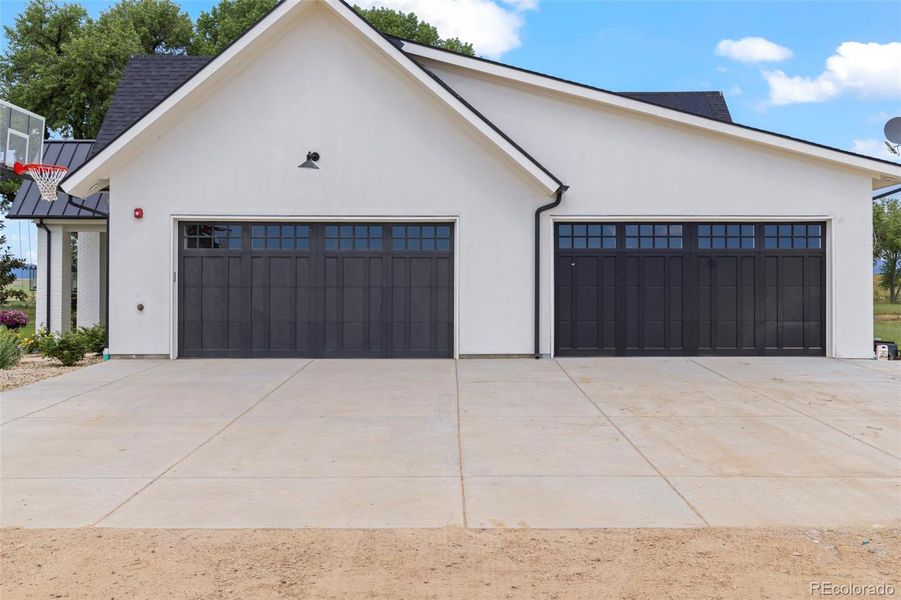 Four car epoxy lined garage