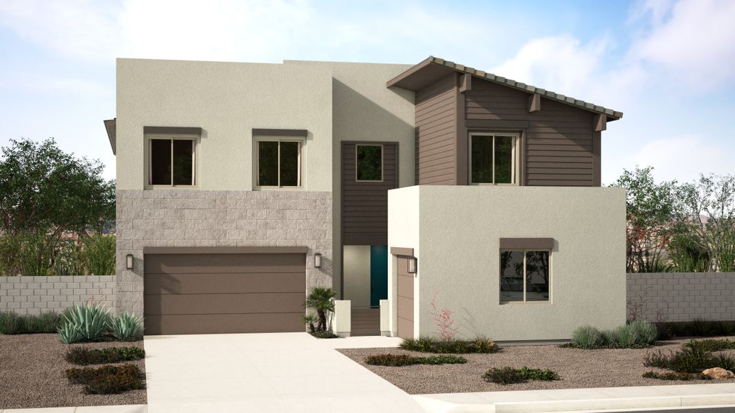 Mid Century Modern Elevation | Pomelo | Harvest at Citrus Park | New Homes in Goodyear, AZ | Landsea Homes