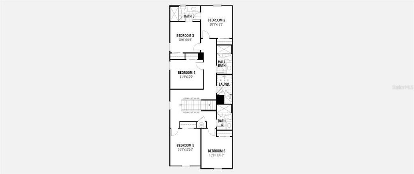 Destin III Floorplan - Second Floor