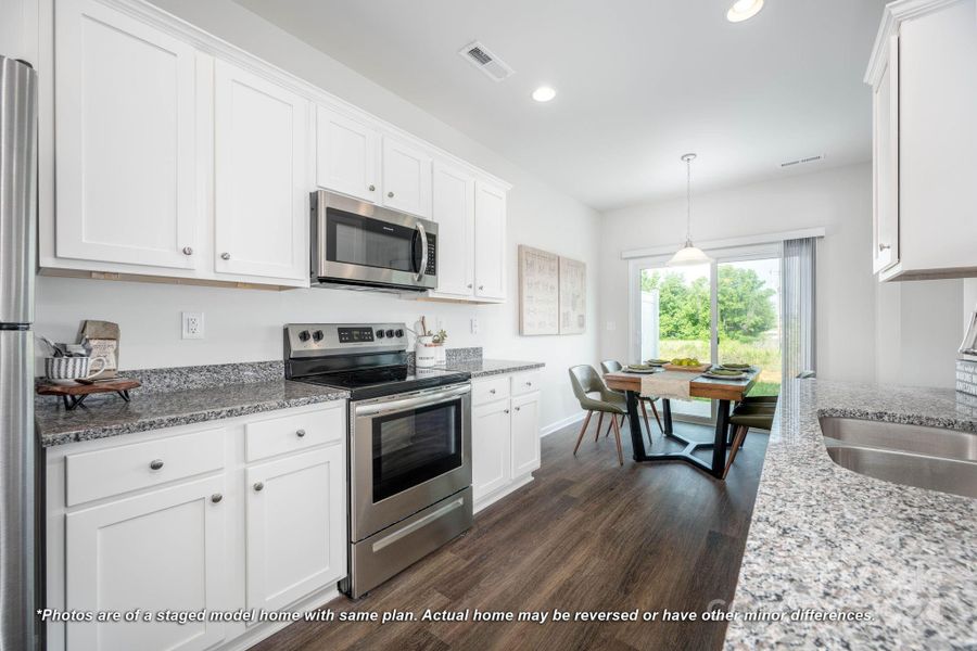 Plenty of counter & cabinet space