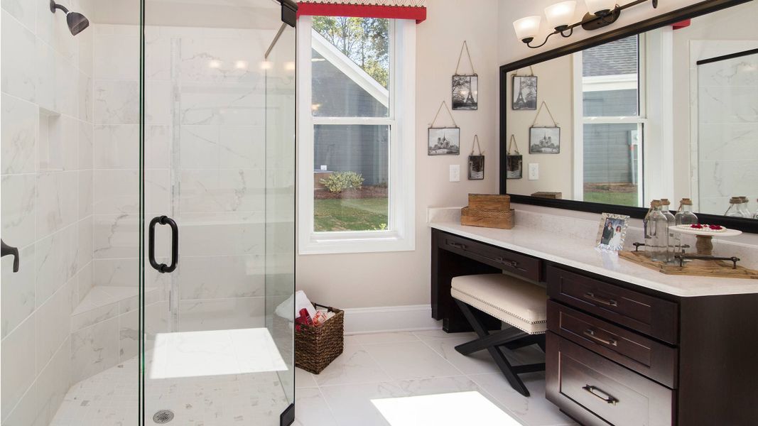 Master Bath with oversized walk-in shower