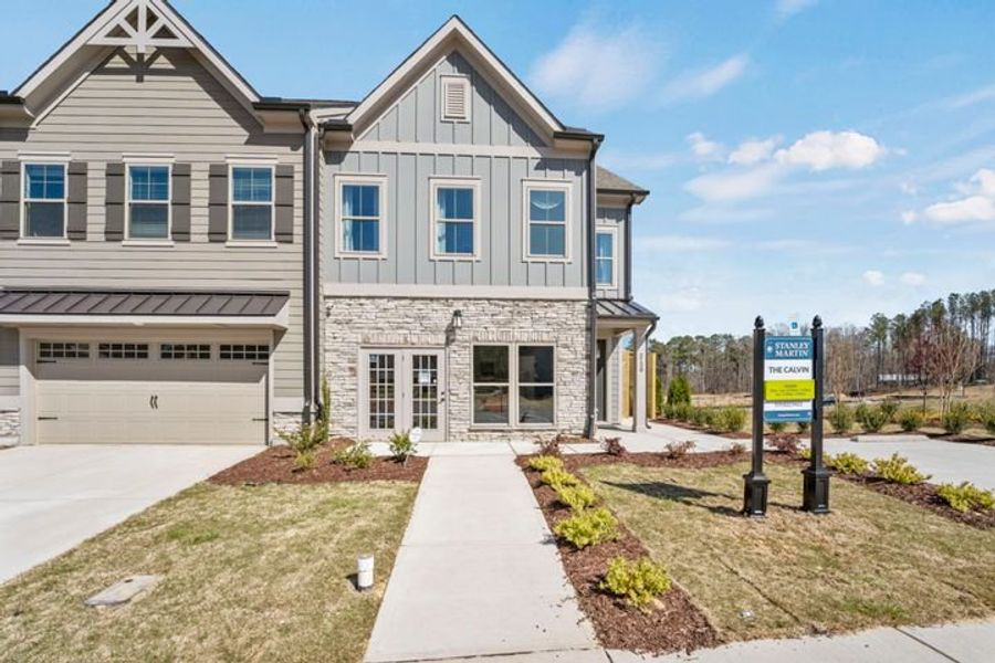 New construction Townhouse house The Calvin, 2130 Mars Hill Lane, Apex, NC 27502 - photo