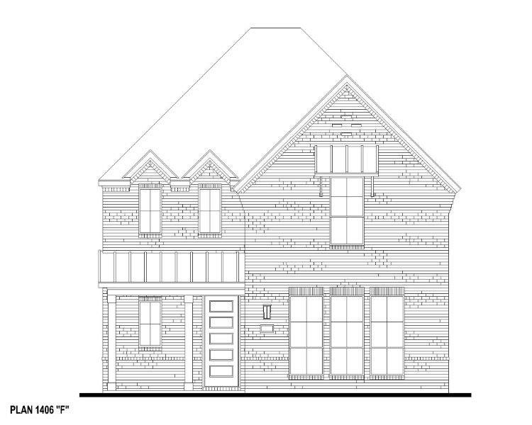 Plan 1406 Elevation F