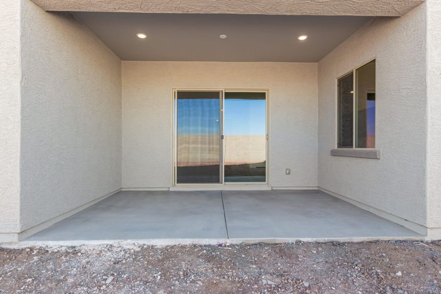 Lot 35 | Covered Patio | Fremont | Wildera – Peak Series | New Homes in San Tan Valley, AZ | Landsea Homes