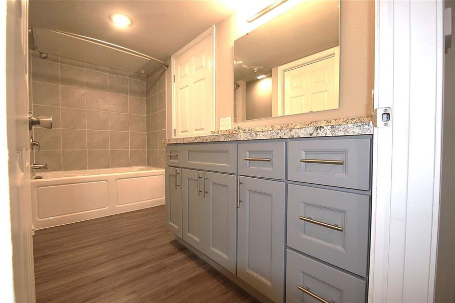 One bath to share, plus laundry room in the unit