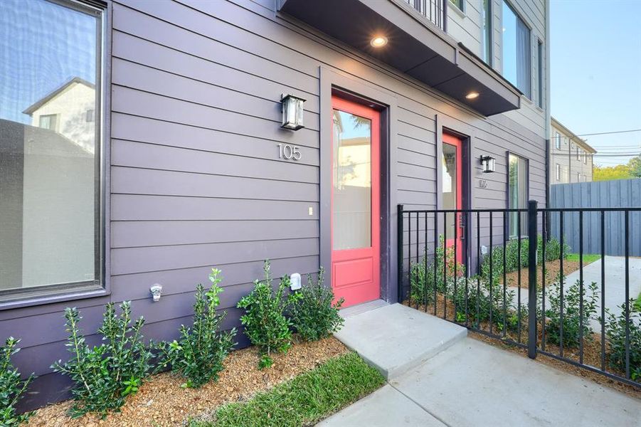 Gated Entry and Patio