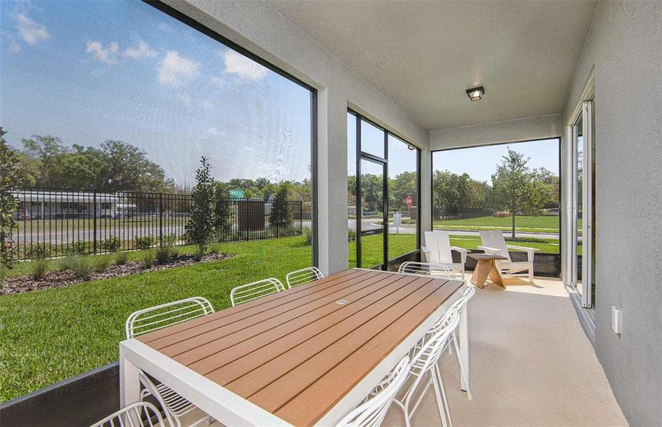 Screened, Covered Lanai