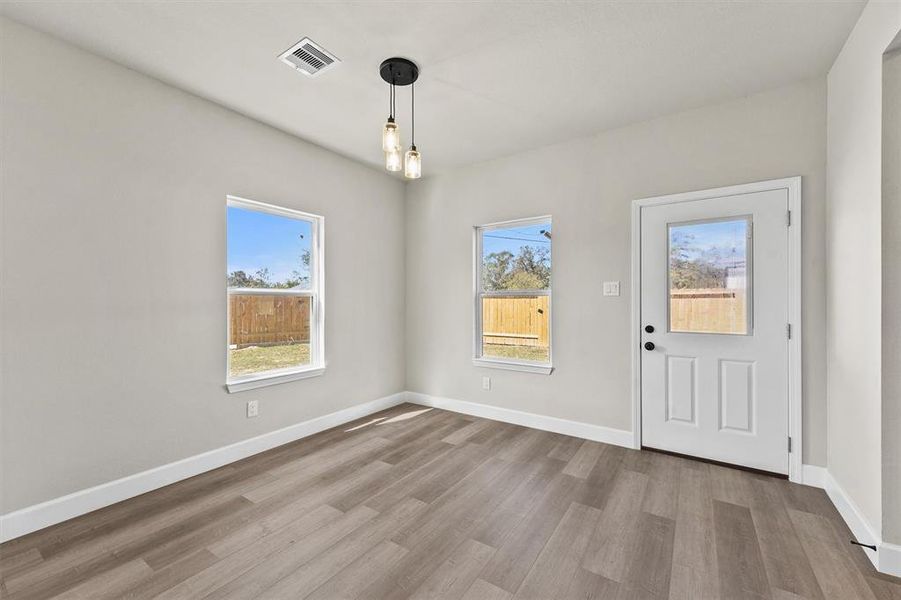 Dining room area