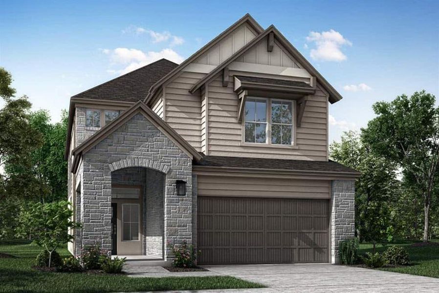 New construction Single-Family house 313 Mallorn Lane, Montgomery, TX 77316 Merganser- photo