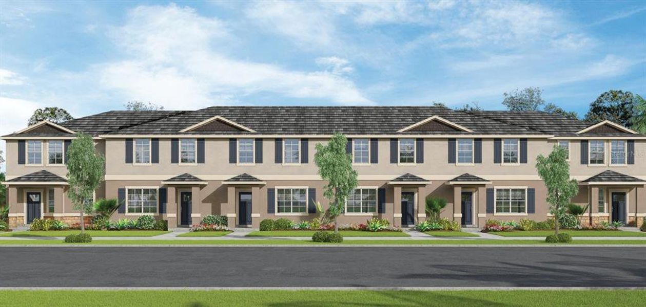 New construction Townhouse house 1762 Red Canyon Drive, Kissimmee, FL 34744 - photo
