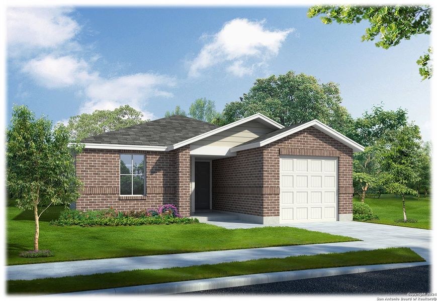 New construction Single-Family house 15339 Olive Pigeon, San Antonio, TX 78253 The Garland- photo
