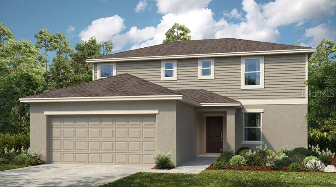 New construction Single-Family house 2631 Fernleaf Street, Auburndale, FL 33823 Redbud- photo