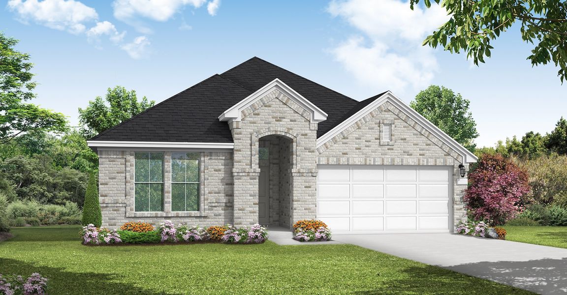 New construction Single-Family house Kempner (2412-HV-40), 31703 Harmony Heights Lane, Hockley, TX 77447 - photo