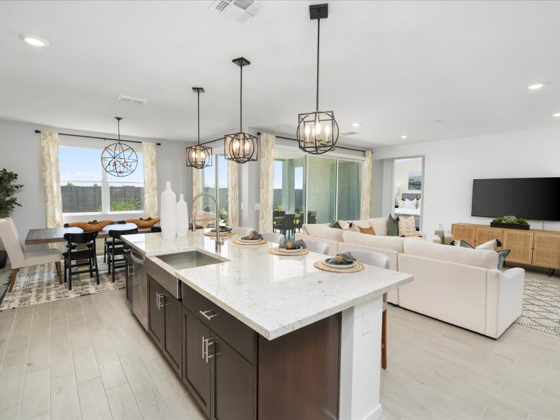 Kitchen in the Bailey Floorplan at Rancho Mirage