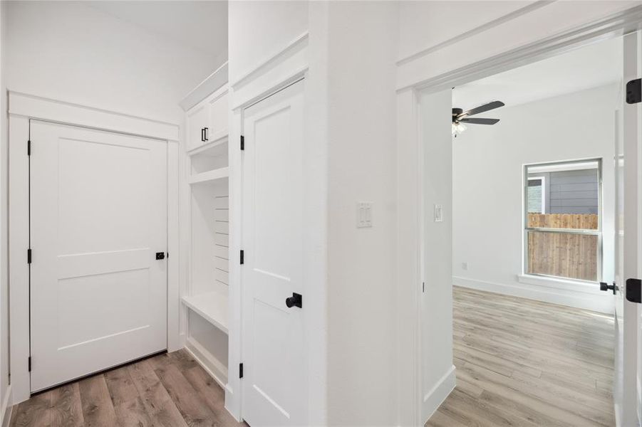 Mud room as you enter from the garage.