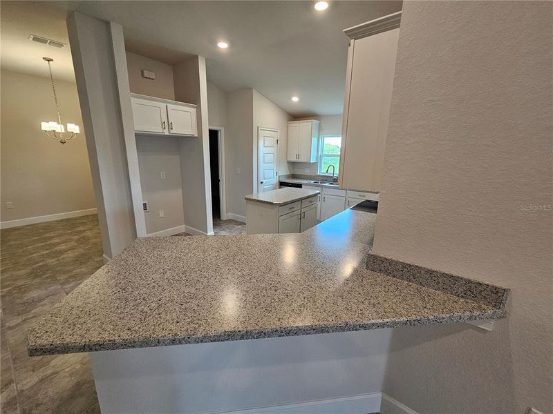 Sample Kitchen View from Family Room